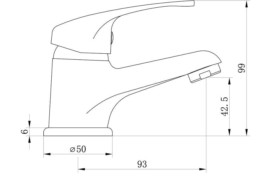 Aquarius Bathrooms Cloakroom Tap Aquarius QualEco Cloakroom Basin Mixer Tap with Waste in Chrome