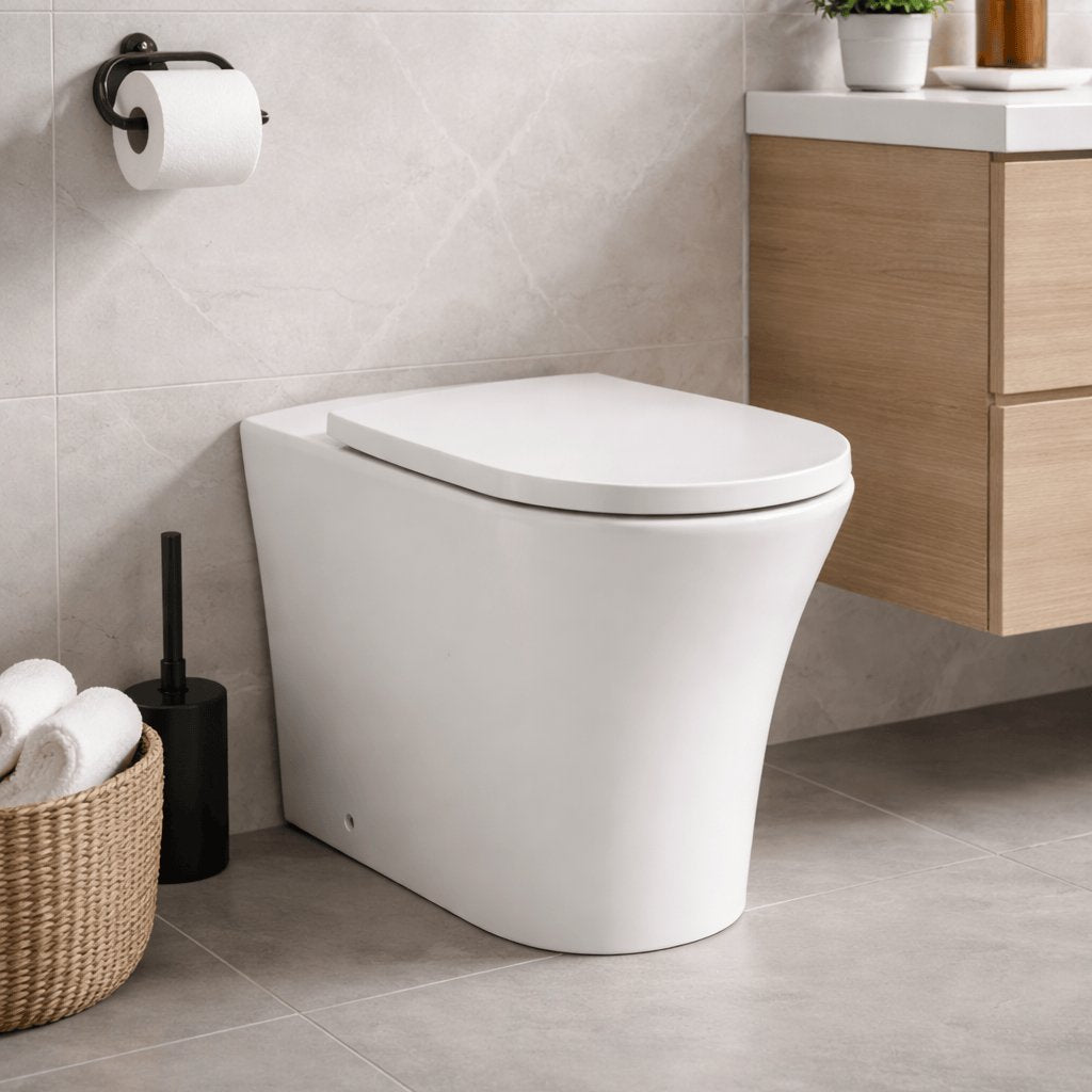 Aquarius Bathrooms Back To Wall Toilet Aquarius K-Series Rimless Back To Wall Toilet with Soft Close Seat