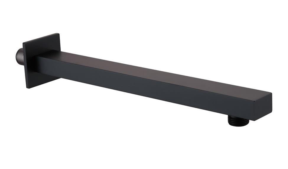 Aquarius Bathrooms Concealed Valve Kit Aquarius RainLux Square Matt Black 2 Outlet Shower Bundle AQRLKIT04MB