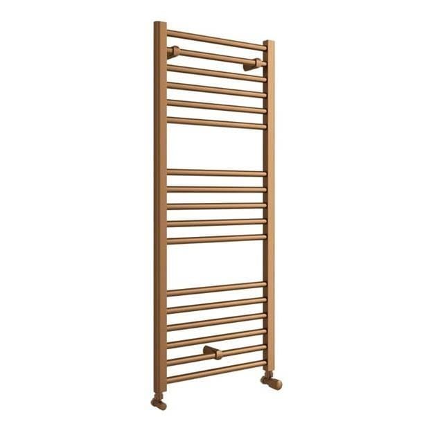 Aquarius Bathrooms Ladder Rail Aquarius Zanelli Heated Towel Rail in Brushed Bronze