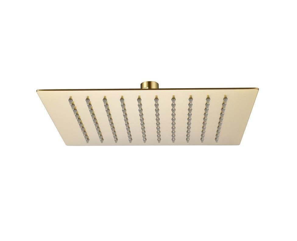 Aquarius Bathrooms Concealed Valve Kit Aquarius RainLux Square Brushed Brass 2 Outlet Shower Bundle AQRLKIT04BB