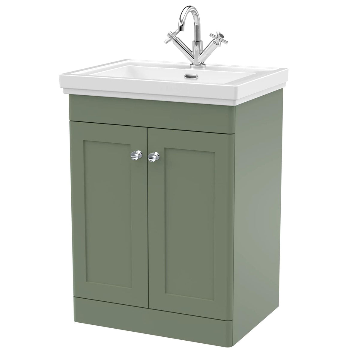 Aquarius Bathrooms Floor Standing Vanity Unit Aquarius Leighton 500mm Floor Standing Two Door Vanity Unit with Basin