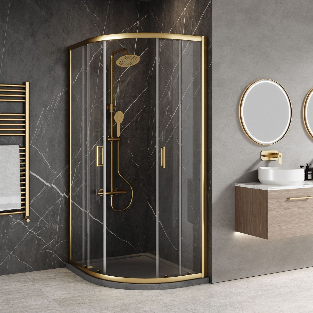 Aquarius Urbano 6mm Quadrant Shower Enclosure 1850mm