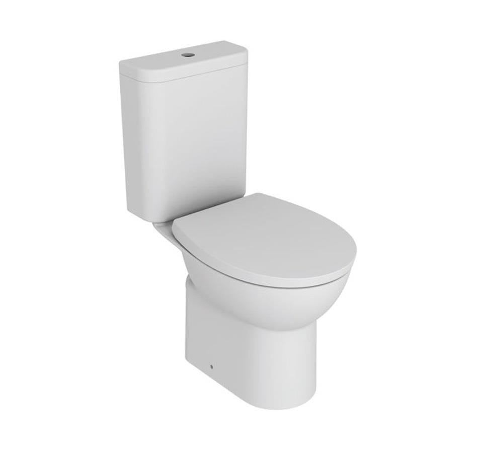 Aquarius Bathrooms Close Coupled Toilet Aquarius QualEco Rimless Close Coupled Toilet with Soft Close Seat