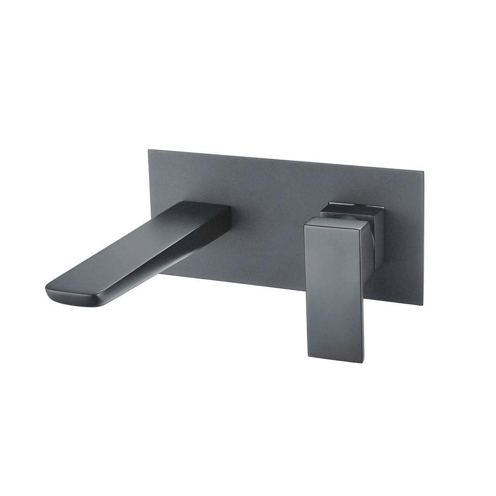 Aquarius Bathrooms Wall Mounted Basin Tap Gunmetal Grey Aquarius Hydro Wall Mounted Basin Mixer Tap