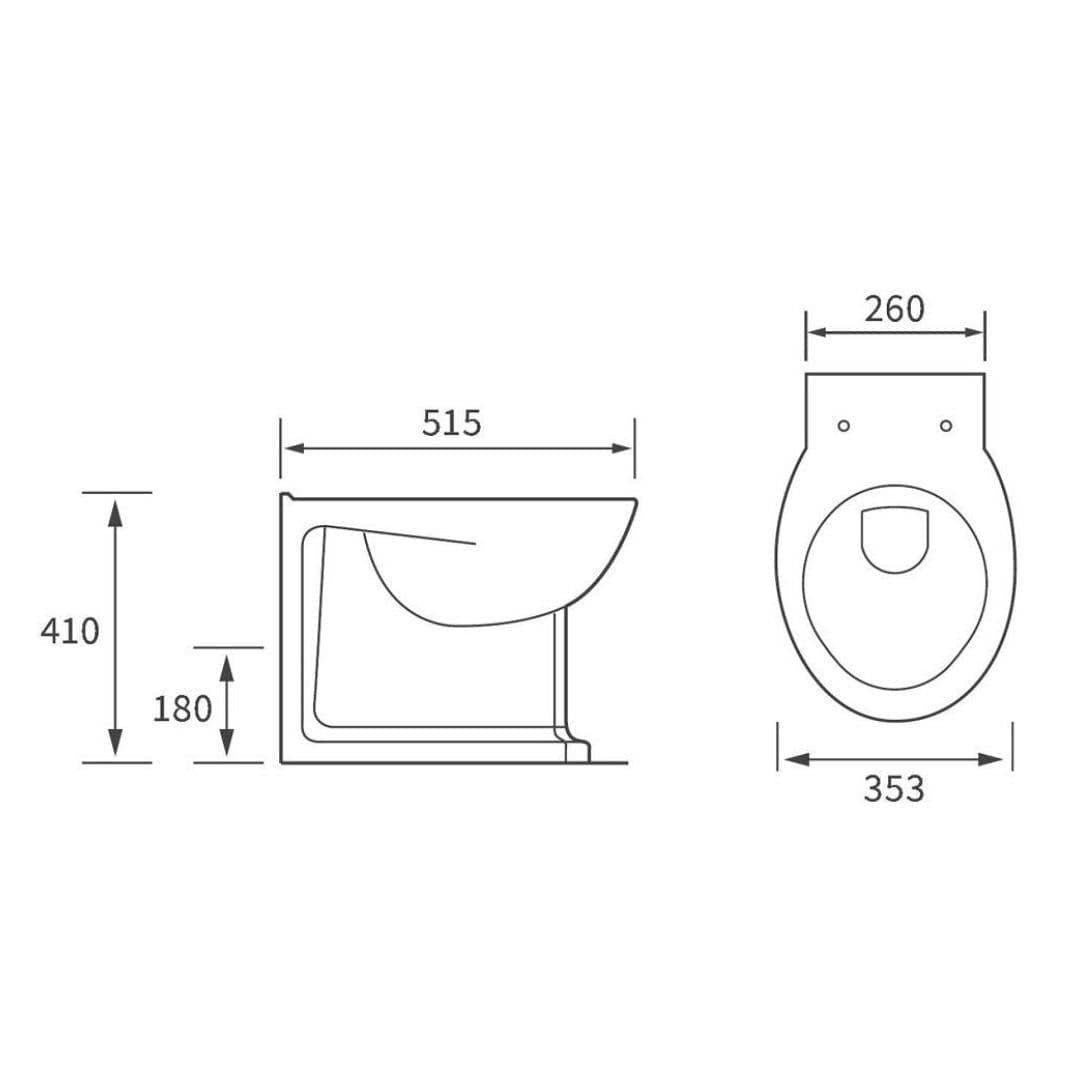 Aquarius Bathrooms Back To Wall Toilet Aquarius Willow Short Projection Back To Wall Toilet With Soft Close Seat