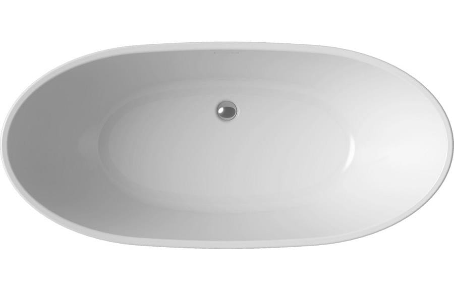 Aquarius Bathrooms Freestanding Bath Aquarius Luxor Freestanding Luxury Double Ended Slipper Bath 1700mm x 780mm AQLX0068