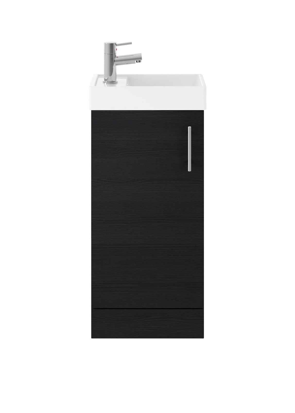 Aquarius Bathrooms Floor Standing Unit Aquarius Byron 400mm Floor Standing 1 Door Cloakroom Vanity Unit with 1 Tap Hole Basin