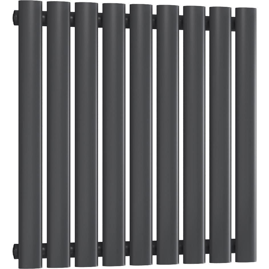 Aquarius Bathrooms Column Radiator 600 x 540mm Aquarius Athens Single Horizontal Column Radiator in Anthracite