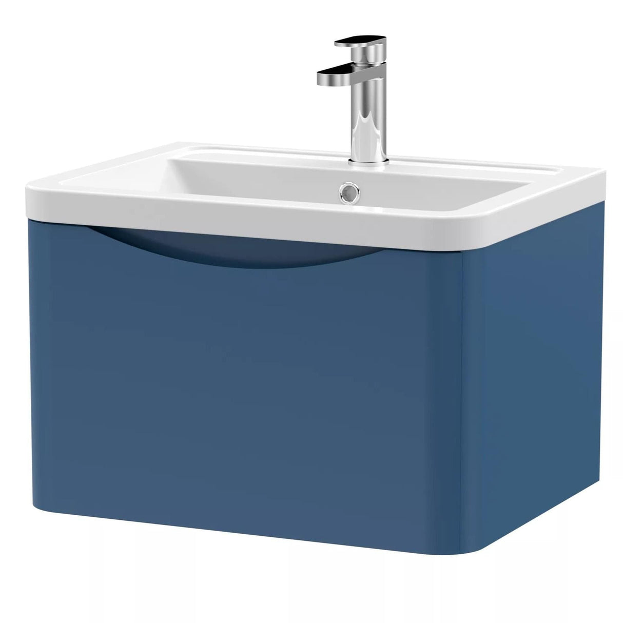 Aquarius Bathrooms Wall Mounted Vanity Unit Aquarius Seren 600mm Wall Mounted One Drawer Vanity Unit with Basin