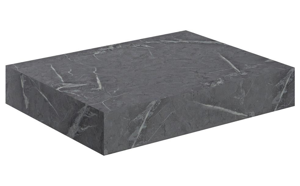 Aquarius Marblesque Console Shelf Grey Marble Effect