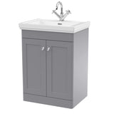 Aquarius Bathrooms Floor Standing Vanity Unit Aquarius Leighton 500mm Floor Standing Two Door Vanity Unit with Basin