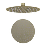 Aquarius Bathrooms Fixed Shower Head Brushed Brass Aquarius Modern Round Over Head Shower Head
