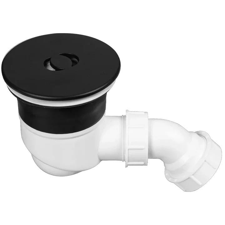 Aquarius Bathrooms Shower Tray Waste Matt Black Aquarius Pluvia 90mm Shower Waste