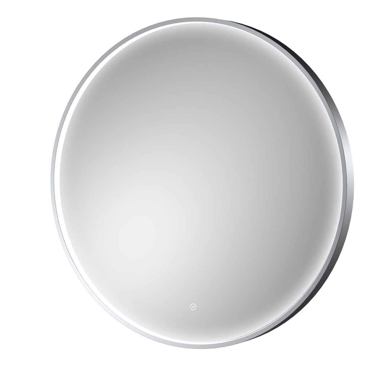 Aquarius Bathrooms Illuminated Mirror Chrome / 800mm Aquarius Lumine Inset Framed LED Touch Sensor Round Mirror