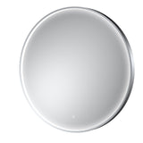 Aquarius Bathrooms Illuminated Mirror Chrome / 800mm Aquarius Lumine Inset Framed LED Touch Sensor Round Mirror