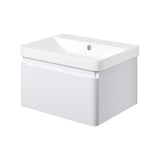 Aquarius Bathrooms Wall Mounted Vanity Unit Aquarius Sophie Wall Hung One Drawer Vanity Unit with 1 Tap Hole Basin