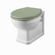 Aquarius Bathrooms Wall Hung Toilet Green Wooden Aquarius Harewood Traditional Wall Hung Toilet with Soft Close Seat