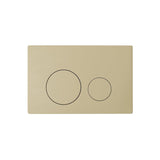 Aquarius Flush Plate Brushed Brass Aquarius Raleigh Round Button Flush Plate