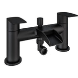 Aquarius Bathrooms Bath Shower Mixer Matt Black Aquarius Niagara Waterfall Bath Shower Mixer with Kit