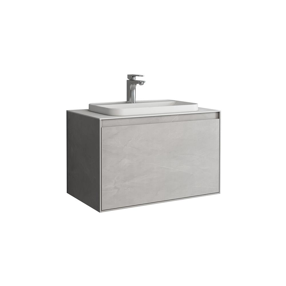 Aquarius KF-Series One Drawer 800mm Vanity Unit with Countertop