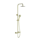 Aquarius Bathrooms Bar Shower Kit Aquarius RainLux Eco Round Adjustable Exposed Bar Shower System
