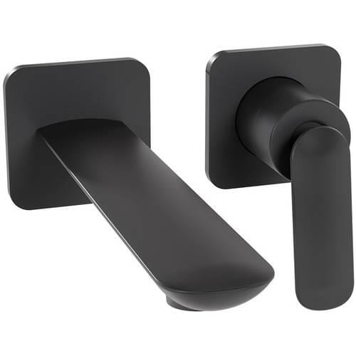 Aquarius Bathrooms Wall Mounted Basin Tap Aquarius  Huck Wall Mounted 2 Hole Basin Mixer Tap