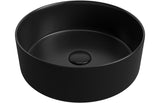 Aquarius Bathrooms Countertop Basin Aquarius V-Series 2 Round 0TH Vessel Wash Bowl 355mm Matt Black AQVS0044