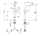 Aquarius Bathrooms Tall Basin Tap Aquarius  Ixora Tall Mono Basin Mixer Tap in 316 Stainless Steel