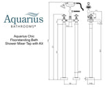 Aquarius Chic Floorstanding Bath Shower Mixer Tap