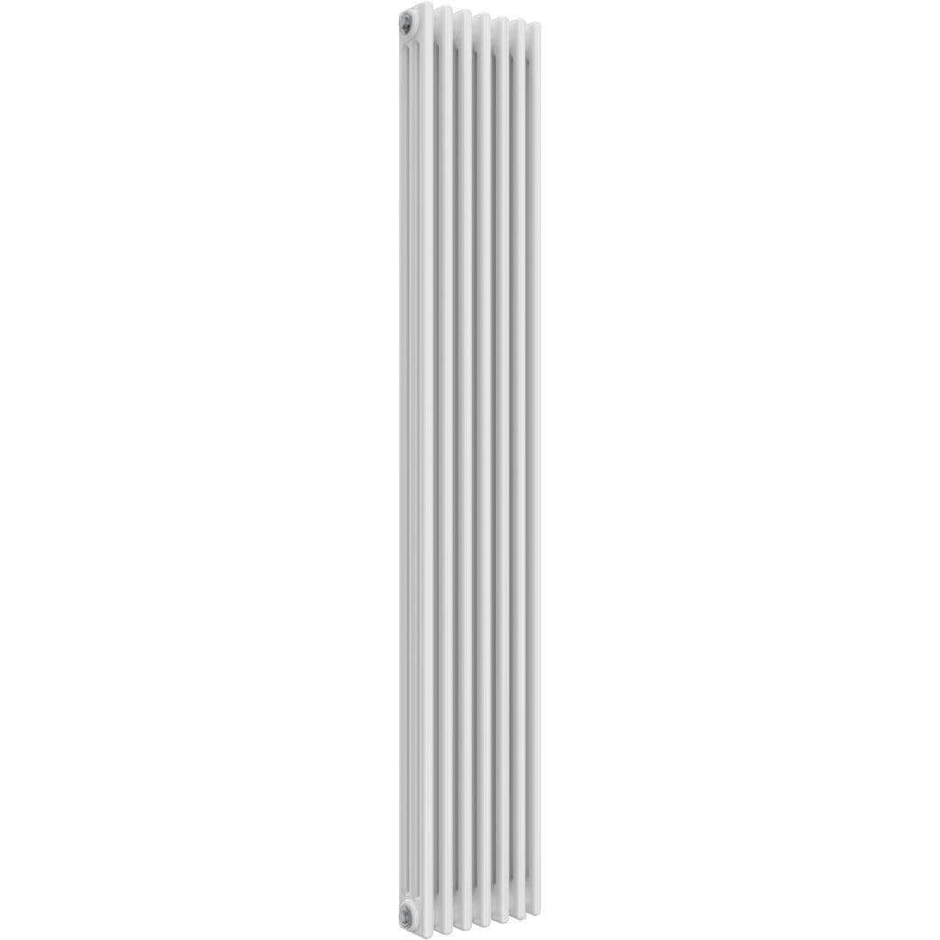 Aquarius Bathrooms Column Radiator 1800mm x 335mm Aquarius Foundry Vertical 3 Column Radiator in White
