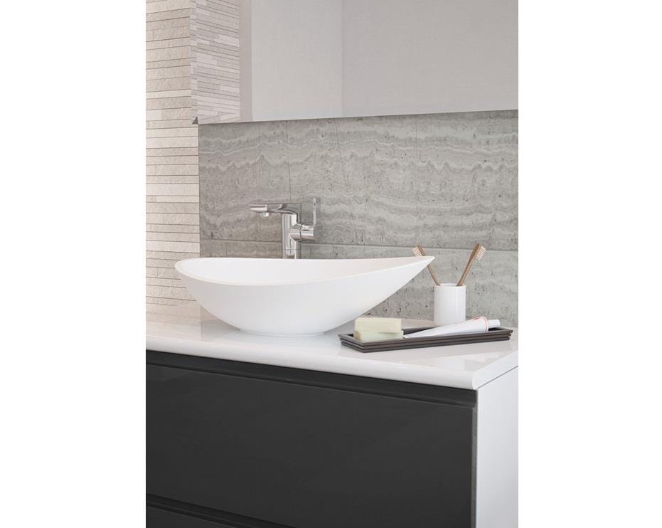 Aquarius Bathrooms Countertop Basin Aquarius V-Series 1 Luxury 0TH Vessel Wash Bowl White AQVS0014