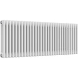 Aquarius Bathrooms Column Radiator 500mm x 1370mm Aquarius Foundry Horizontal 3 Column Radiator in White