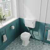 Aquarius Bathrooms Low Level Toilet White Wooden Aquarius Harewood Traditional Low Level Toilet with Soft Close Seat