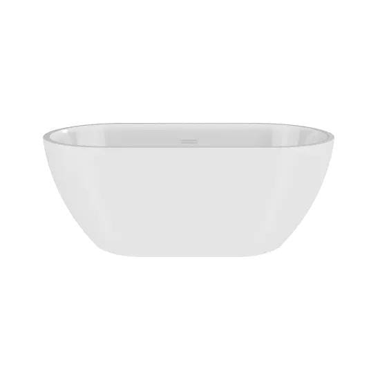 Aquarius Bathrooms Modern Freestanding Bath 1400 x 740mm Aquarius Drift Double Ended Freestanding Bath