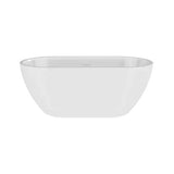 Aquarius Bathrooms Modern Freestanding Bath 1400 x 740mm Aquarius Drift Double Ended Freestanding Bath