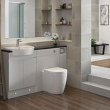Aquarius Bathrooms Back to Wall Toilet Aquarius Emma Back to Wall WC with Soft Close Seat