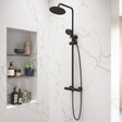 Aquarius Bathrooms Exposed Shower Set Aquarius Exposed Thermostatic Bar Shower Overhead and Handheld Shower
