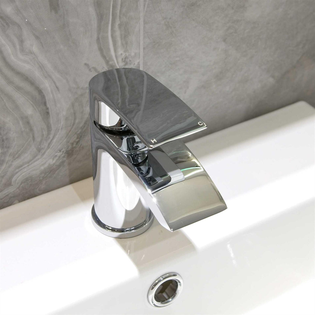 Aquarius Arc Mono Basin Mixer Tap with Waste