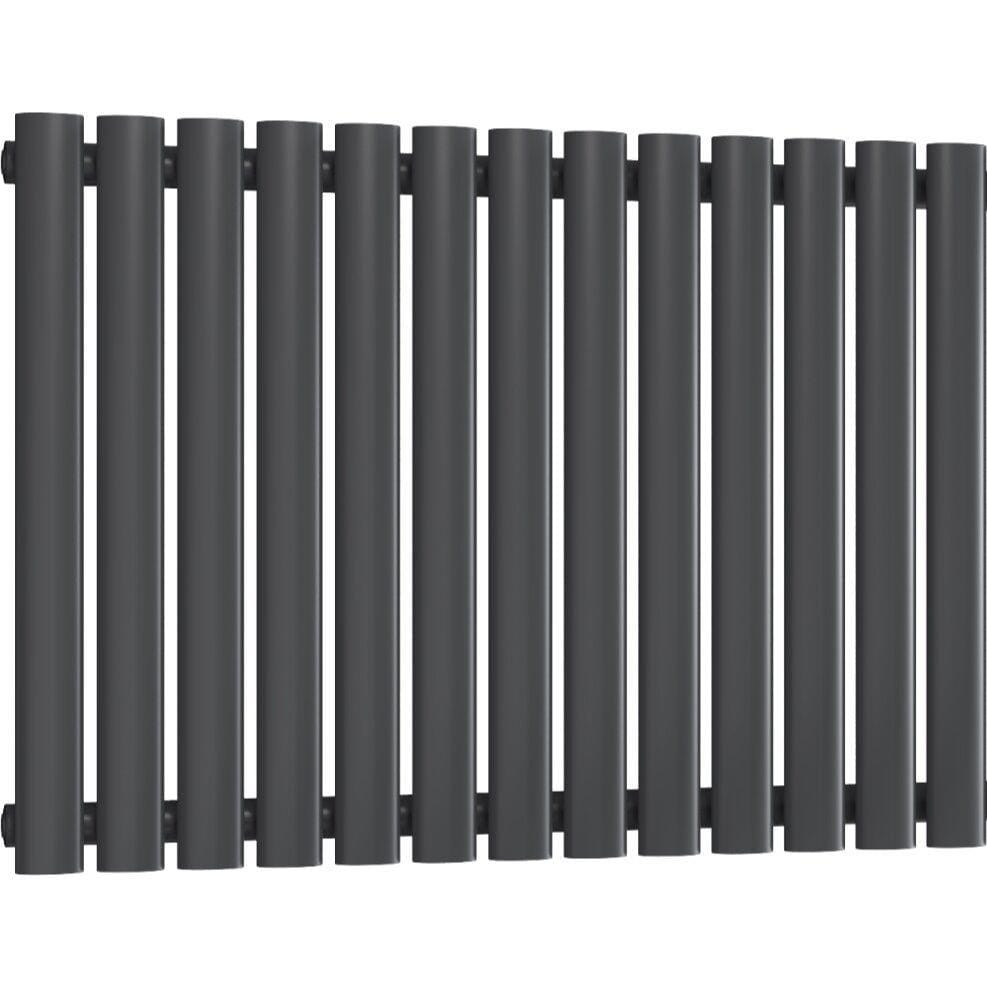 Aquarius Bathrooms Column Radiator 600 x 780mm Aquarius Athens Single Horizontal Column Radiator in Anthracite
