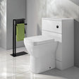 Aquarius Bathrooms WC Back To Wall Unit White Aquarius Halite Waterproof 500mm WC Unit