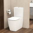 Aquarius Bathrooms Close Coupled Toilet Aquarius JF-Series Rimless Comfort Height Closed Back C/C Pan, Cistern and Soft Close Seat