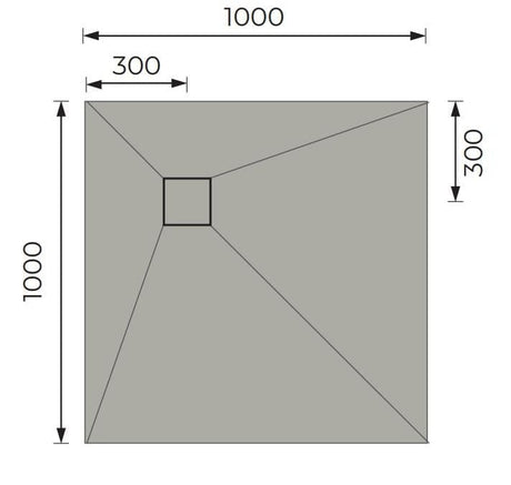 Aquarius Bathrooms Wetroom Tray Aquarius LevAqua Wetroom Tray with Corner Drain Complete Kit