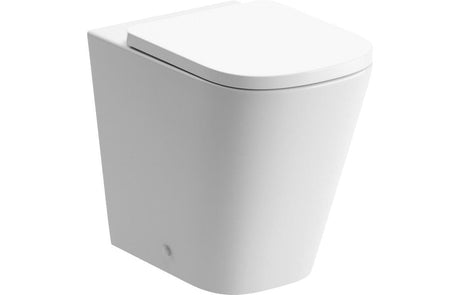 Aquarius Bathrooms Back to Wall Toilet Aquarius Laura Rimless Back to Wall Short Projection WC with Soft Close Seat