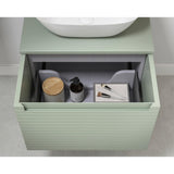 Aquarius Bathrooms Wall Mounted Vanity Unit Aquarius Contour 815mm Wall Mounted One Drawer Vanity Unit with Basin