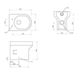 Aquarius Bathrooms Vanity Unit Suite Aquarius Urbano Premium 900mm Vanity Unit  Suite (with Back to Wall Toilet)