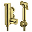 Aquarius Bathrooms Douche Brushed Brass Aquarius FT Shattaf Douche Kit with Thermostatic Mini Valve