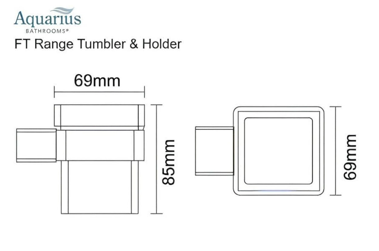 Aquarius Bathrooms Tumbler Holder Aquarius FT Tumbler and Holder
