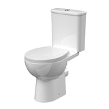 Aquarius Bathrooms Close Coupled Toilet Aquarius Origin Rimless Close Coupled Open Back Toilet with Soft Close Seat