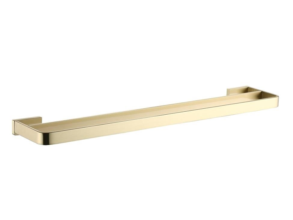 Aquarius FT Double Towel Bar 600mm Brushed Brass AQFT40BB